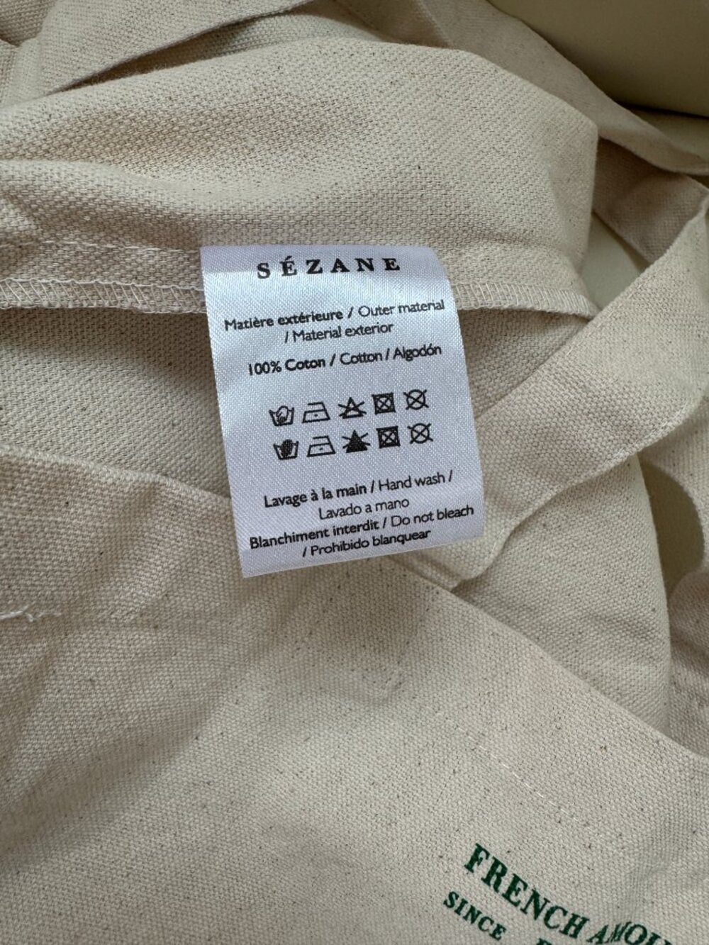 Sézane limited edition Boston Paris French amour tour cotton canvas tote NWOT - Picture 4 of 5